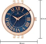 Crestello Rose Gold/Brown Plated Bracelet Analog Wrist Watch for Women - Image 4